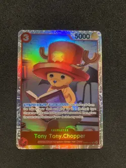 Tony Tony Chopper OP08-007 one piece card game English SR holo - Image 1