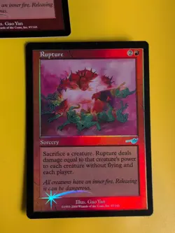 Rupture x2 Sorcery MTG 2 Card. OLD VINTAGE FOIL. NEMESIS. - Image 2