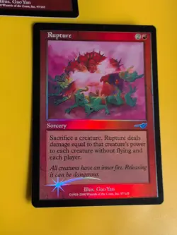 Rupture x2 Sorcery MTG 2 Card. OLD VINTAGE FOIL. NEMESIS. - Image 3