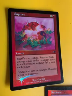 Rupture x2 Sorcery MTG 2 Card. OLD VINTAGE FOIL. NEMESIS. - Image 5