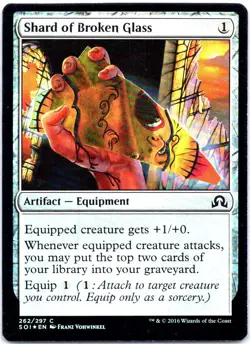 #262 Shard of Broken Glass MTG The List Reprints Common FOIL - Image 1