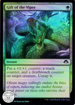 MTG Gift of the Viper (156) | NM Foil | Modern Horizons 3 {MH3} - Image 1