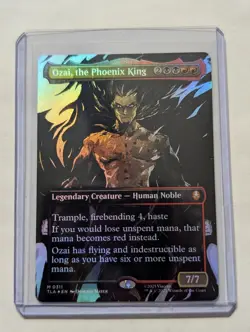 MTG Ozai, the Phoenix King 0311 Borderless Foil Avatar Last Airbender Magic TLA - Image 1
