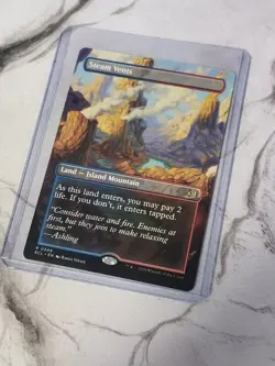 Steam Vents (BORDERLESS/REVERSIBLE) - Lorwyn Eclipsed (MTG) - Pack Fresh Mint - Image 1