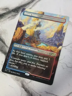 Steam Vents (BORDERLESS/REVERSIBLE) - Lorwyn Eclipsed (MTG) - Pack Fresh Mint - Image 3