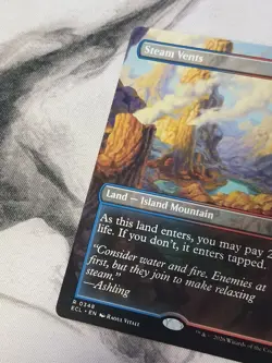 Steam Vents (BORDERLESS/REVERSIBLE) - Lorwyn Eclipsed (MTG) - Pack Fresh Mint - Image 4