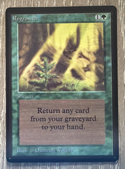 Beta - Regrowth MTG NM Magic: The Gathering - Image 1