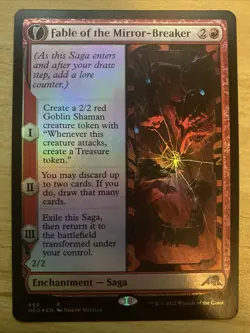 Fable of the Mirror-Breaker (Extended Art) Kamigawa: Neon Dynasty Foil - Image 1
