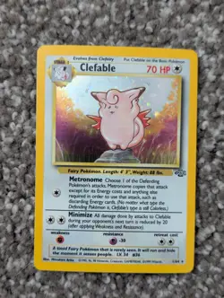Clefable 17/64 Jungle Holo Pokemon TCG Vintage Card - Image 1
