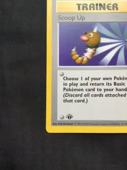 Pokemon Cards: Base Set 1st Edition Rare: Scoop Up 78/102 - Image 5
