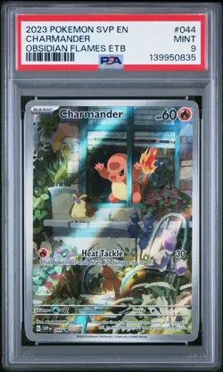 2023 POKEMON SVP EN-SV BLACK STAR PROMO #044 CHARMANDER PSA 9 - Image 1