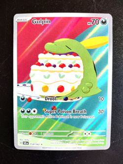 Gulpin 154/142 Sv07: Stellar Crown Pokemon Card TCG Illustration Rare Holo - Image 1