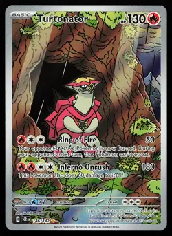 Turtonator 146/142 Holo Illustration Rare Stellar Crown Pokemon Card - Image 1