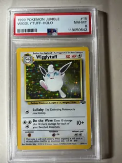 1999 POKEMON JUNGLE #16 WIGGLYTUFF-HOLO PSA 8 VINTAGE✨ - Image 1