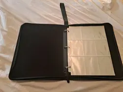 Pokemon Trading Card Empty BINDER 9 Pocket With Zipper Close And Strap - Image 4