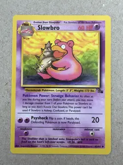 Pokemon - Fossil - Slowbro 43/62 - Uncommon LP/NM - Image 1