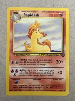 Pokemon - Jungle - Rapidash 44/64 - Uncommon LP/NM - Image 1