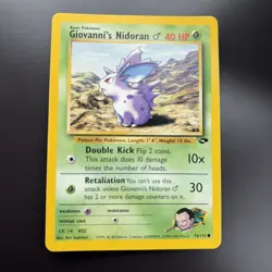 Pokemon TCG Giovanni's Nidoran Gym Challenge 76/132 Regular NM - Image 1