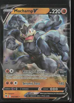 Machamp V Ultra Rare SWSH10: Astral Radiance 072/189 NM Pokemon Card - Image 1