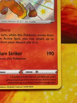 Cinderace SV017/SV122 Shiny Holo Rare - Pokemon Shining Fates: Shiny Vault - Image 5