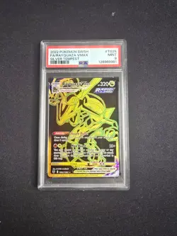 PSA 9 MINT 2022 Pokemon Rayquaza VMAX TG29 Secret Silver Tempest PSA 9 MINT - Image 1