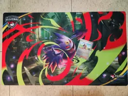 Pokemon Mega Gengar Regional Championship Playmat AND stamped Dawn Promo - Image 1
