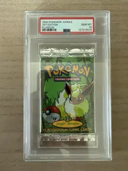 1999 POKEMON JUNGLE 1ST EDITION FLAREON PACK PSA 10 GEM MINT - Image 1