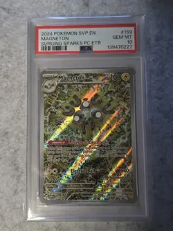 Pokemon Center Stamp Promo Magneton Surging Sparks ETB SVP EN 159 PSA 10 Card - Image 1