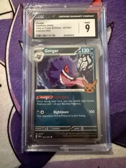 CGC 9 2024 Pokemon Gengar Trick Or Trade BOOster 057/091 - Image 1