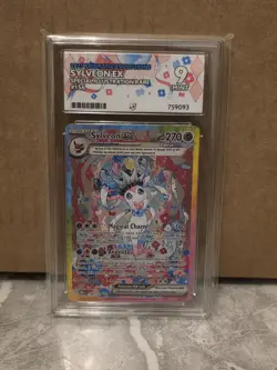 Pokemon TCG Prismatic Evolutions Sylveon EX Card 156/131 SIR Ace 9 Mint - Image 1