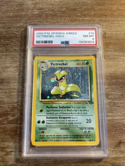 PSA 8 Spanish Victreebel 2000 Jungle 14/64 Holo Pokemon Card - Image 2