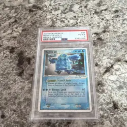 Pokemon Regice ex Holo Rare EX Hidden Legends 97/101 PSA 4 2004 - Image 1