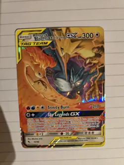 Pokemon TCG Moltres & Zapdos & Articuno GX Hidden Fates Card 44/68 - Image 1