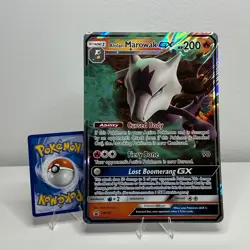 JUMBO Alolan Marowak GX Oversized Promo SM187 Full Art Holo Pokemon TCG 2019 - Image 1