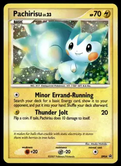 Pokemon TCG Diamond & Pearl Promos #DP04 Pachirisu LP - Image 1