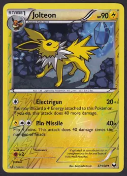 Pokemon Jolteon 37/108 Reverse Holo Dark Explorers - Image 1