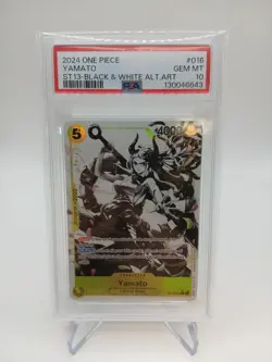 One Piece GRADED 2024 Yamato ST13 Black & White AA PSA 10 English - Image 1