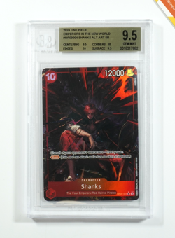 One Piece BGS 9.5 Shanks #OP09-004 Emperors In The New World 2024 English - Image 1
