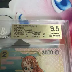 Nami OP06-101 2nd Anniversary Guide Promo One Piece Card Japanese | BGS 9.5 - Image 3
