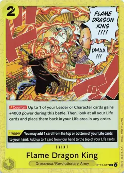 One Piece Flame Dragon King #ST13-017 Foil Ultra Deck: The Three Brothers NM - Image 1