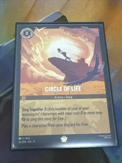 Disney Lorcana Circle of Life Fabled 26/204 Legendary Non-Holo Cold Foil - Image 1