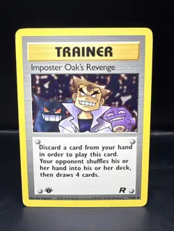 Pokemon Card - Imposter Oak's Revenge Team Rocket 76/82 Uncommon 1st Edition A - Image 2