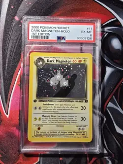 Dark Magneton Holo 1st Edition Card #11 11/82 Team Rocket PSA 6 WOTC - Image 1