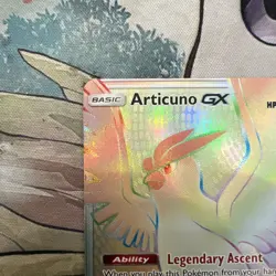 Pokemon Articuno GX 171/168 Secret Rainbow Rare Celestial Storm Card - Image 3