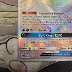 Pokemon Articuno GX 171/168 Secret Rainbow Rare Celestial Storm Card - Image 4