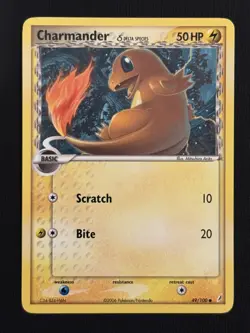 Pokemon TCG Cards Charmander 49/100 Crystal Guardians NM - Image 1