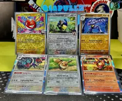 8 Card Pokemon Lot - Eevee + Iono’s Voltorb + 2x Snorlax Doll + Holos - Image 3