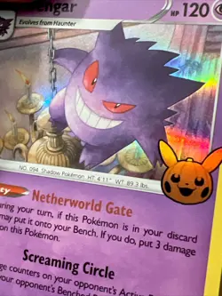 Gengar 066/196 Trick or Trade Stamped Lost Origin Holo Rare Pokemon Card NM-MT - Image 2