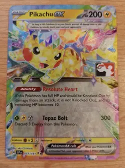 Pikachu ex (Stamped) - 057/191 (Prize Pack Series Cards) - Near Mint NM - Image 1
