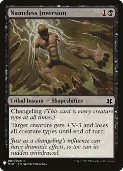 Nameless Inversion 87 PLST MM2 Shapeshifter Tribal MTG Miracola Common Black NM - Image 1